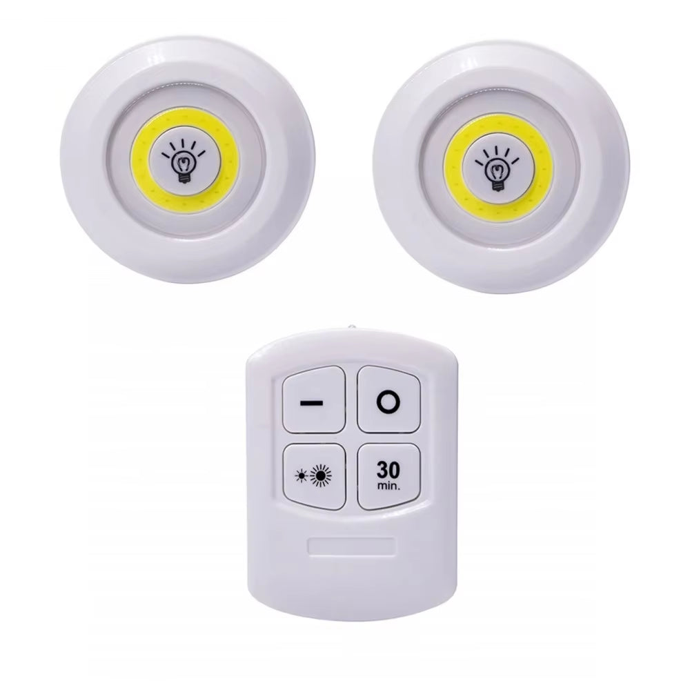 New Dimmable LED under Cabinet Light with Remote Control Battery Operated LED Closets Lights for Wardrobe Bathroom Lightin