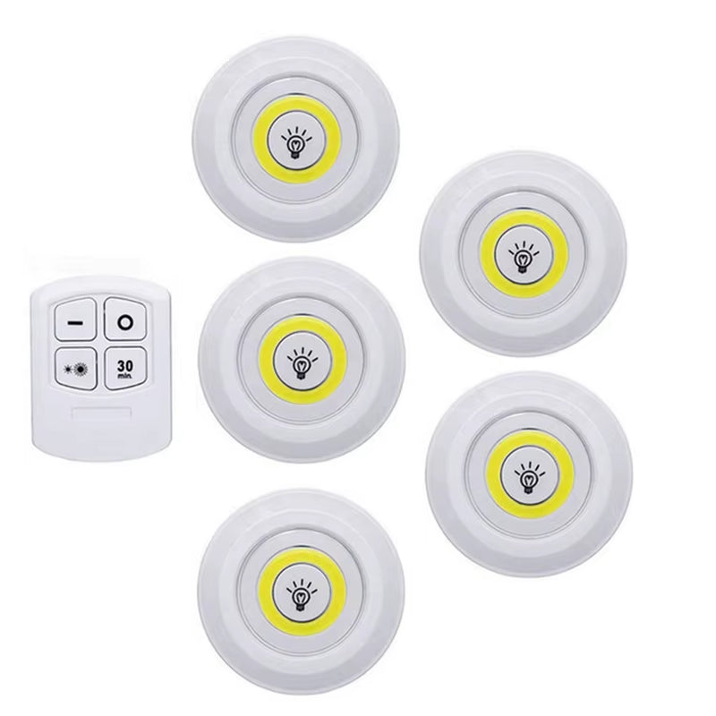 New Dimmable LED under Cabinet Light with Remote Control Battery Operated LED Closets Lights for Wardrobe Bathroom Lightin