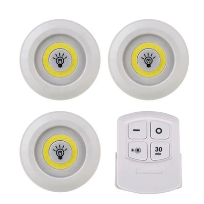 New Dimmable LED under Cabinet Light with Remote Control Battery Operated LED Closets Lights for Wardrobe Bathroom Lightin