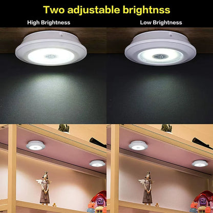 New Dimmable LED under Cabinet Light with Remote Control Battery Operated LED Closets Lights for Wardrobe Bathroom Lightin