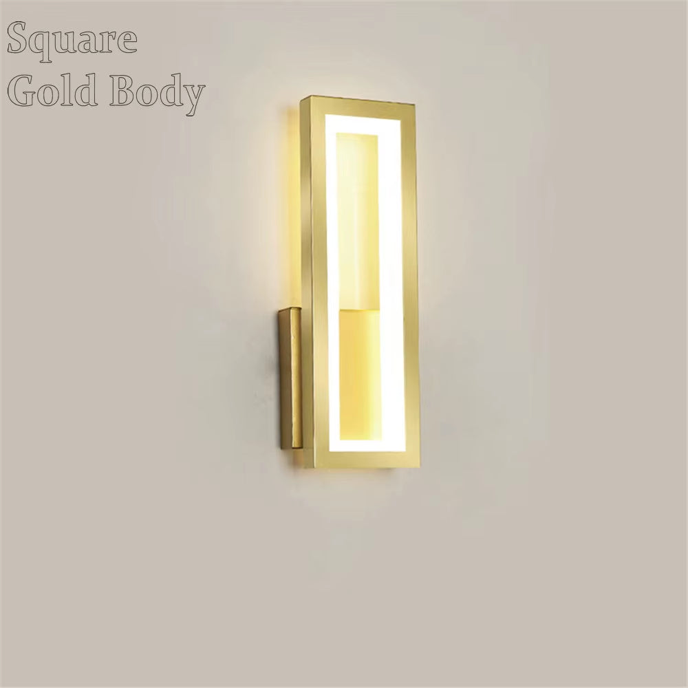 16W LED Indoor Wall Lamps Bedroom Bedside Light Aisle Corridor Wall Lights Modern Home Wall Sconce Aluminum Acrylic Wall Lamp