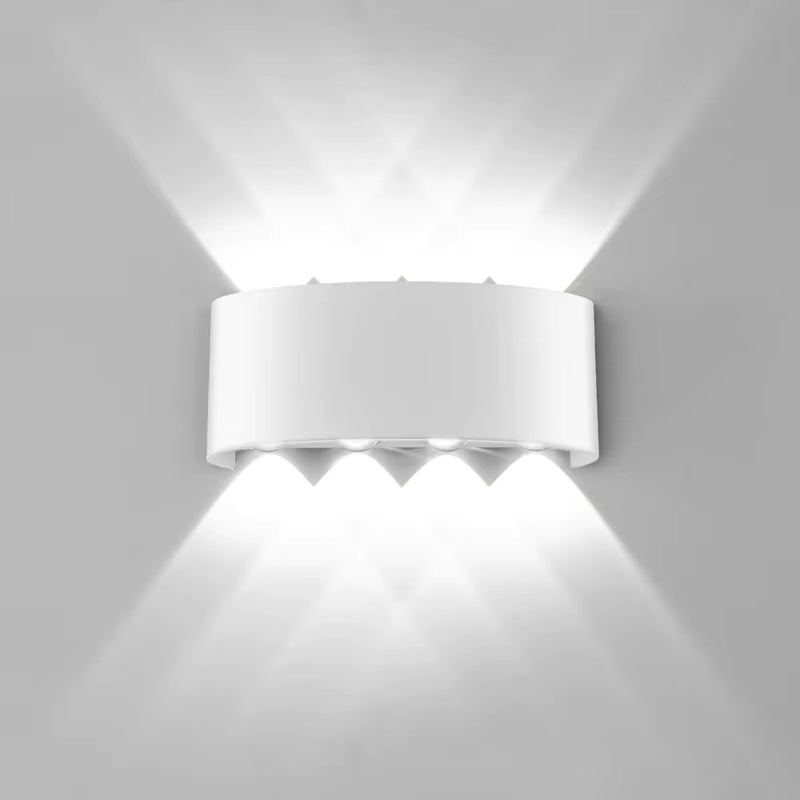 IP65 LED Wall Lamp Aluminium Outdoor Waterproof Garden Fence Sconce Balcony Light Indoor Bedroom Living Room Stairs Wall Light