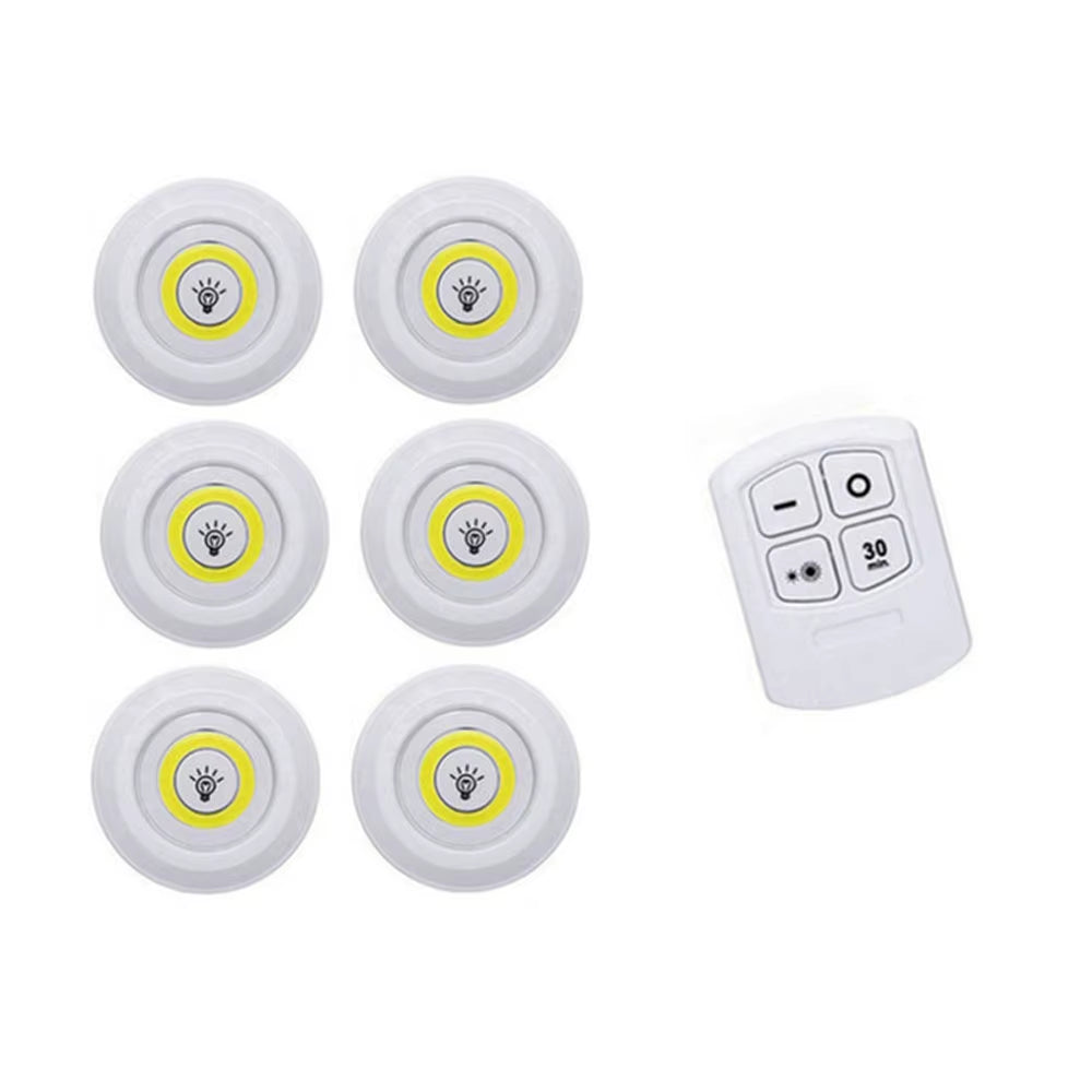 New Dimmable LED under Cabinet Light with Remote Control Battery Operated LED Closets Lights for Wardrobe Bathroom Lightin